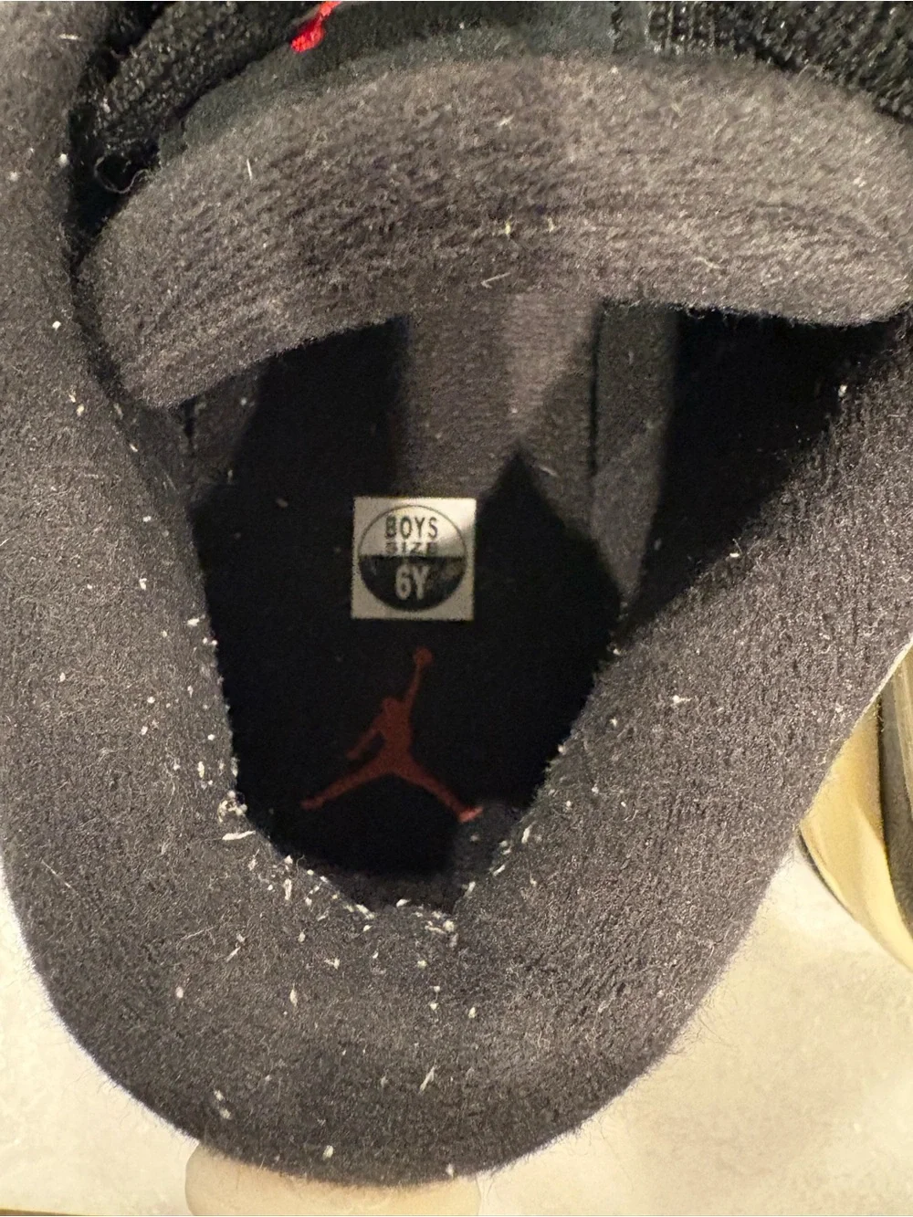 Kids Nike Air Jordan Flight Black Leather Sneakers - WORN ONCE!